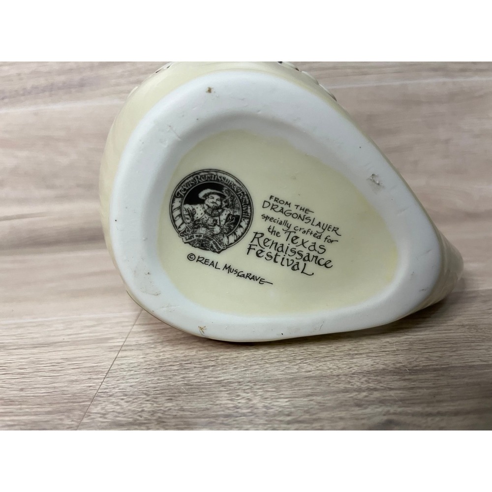 Vtg Dragonslayer Texas Renaissance Mug 'Here There Be Dragons & Other Delights' - Picture 6 of 7